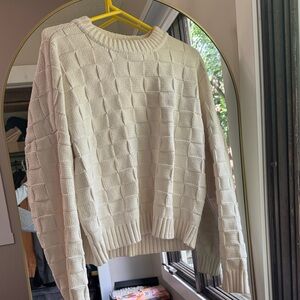 Abercrombie & Fitch Cream Crew Neck Sweater